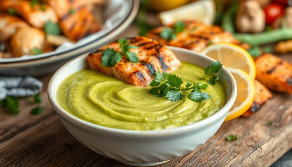Avocado Sauce for Seafood Dishes Avocado Sauce for Seafood Dishes