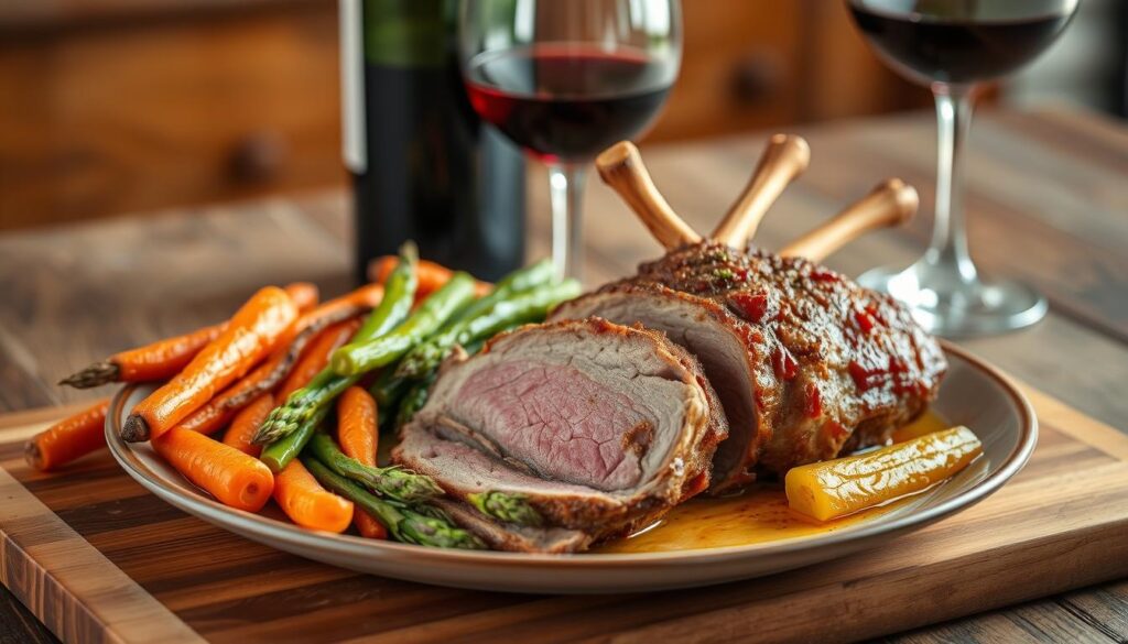 Roast Lamb Loin with Wine Pairing Roast Lamb Loin with Wine Pairing