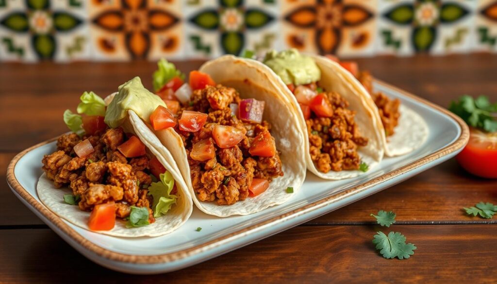 Spicy Minced Chicken Tacos Spicy Minced Chicken Tacos